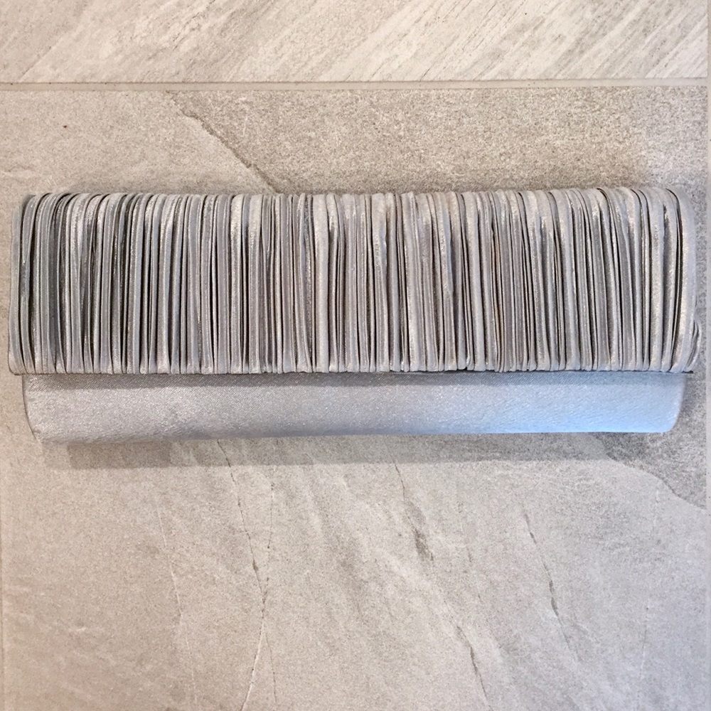 Elegant Silver Prom/Wedding Clutch